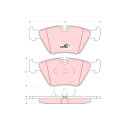 Set di 4 pastiglie freno COTEC TRW GDB1064