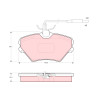 Set di 4 pastiglie freno TRW GDB1087