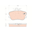 Set di 4 pastiglie dei freni COTEC