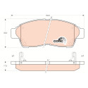 Set di 4 pastiglie freno COTEC TRW GDB1143