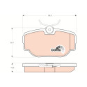 Set di 4 pastiglie freno COTEC TRW GDB1155