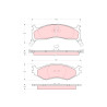 Set di 4 pastiglie freno TRW GDB1158