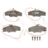 Set di 4 pastiglie freno COTEC TRW GDB1193
