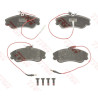 Set di 4 pastiglie freno COTEC TRW GDB1260