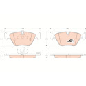 Set di 4 pastiglie freno COTEC TRW GDB1264
