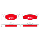 Set di 4 pastiglie freno DTEC COTEC TRW GDB1274DTE