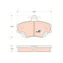 Set di 4 pastiglie freno COTEC TRW GDB1332