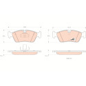 Set di 4 pastiglie freno COTEC TRW GDB1348