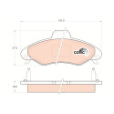 Set di 4 pastiglie freno COTEC TRW GDB1349