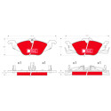 Set di 4 pastiglie freno DTEC COTEC TRW GDB1351DTE