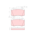 Set di 4 pastiglie freno TRW GDB1359
