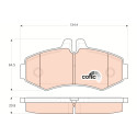 Set di 4 pastiglie freno COTEC TRW GDB1373