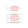 Set di 4 pastiglie freno TRW GDB1382