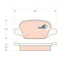 Set di 4 pastiglie freno COTEC TRW GDB1396