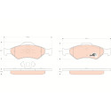 Set di 4 pastiglie freno COTEC TRW GDB1418