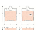 Set di 4 pastiglie dei freni COTEC