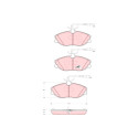 Set di 4 pastiglie freno COTEC TRW GDB1423