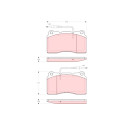 Set di 4 pastiglie freno TRW GDB1431