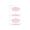 Set di 4 pastiglie freno TRW GDB1441