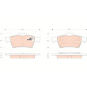 Set di 4 pastiglie dei freni COTEC
