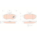 Set di 4 pastiglie dei freni COTEC