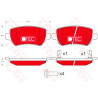 Set di 4 pastiglie freno DTEC COTEC