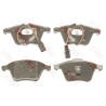 Set di 4 pastiglie freno COTEC TRW GDB1528