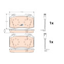 Set di 4 pastiglie dei freni COTEC