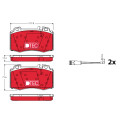 Set di 4 pastiglie freno DTEC COTEC