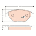 Set di 4 pastiglie freno COTEC TRW GDB1571