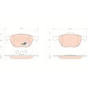 Set di 4 pastiglie dei freni COTEC