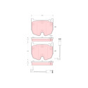 Set di 8 pastiglie freno TRW GDB1599