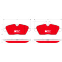 Set di 4 pastiglie freno DTEC COTEC