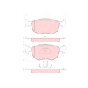 Set di 4 pastiglie freno TRW GDB1618