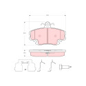Set di 4 pastiglie freno TRW GDB1635