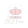 Set di 4 pastiglie freno TRW GDB1635