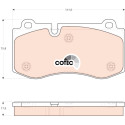 Set di 4 pastiglie freno COTEC TRW GDB1667