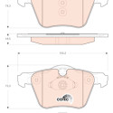 Set di 4 pastiglie dei freni COTEC