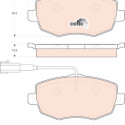 Set di 4 pastiglie freno COTEC TRW GDB1707