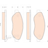 Set di 4 pastiglie dei freni