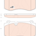 Set di 4 pastiglie freno COTEC TRW GDB1733