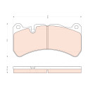 Set di 4 pastiglie freno TRW GDB1739