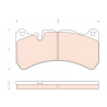 Set di 4 pastiglie freno TRW GDB1739