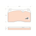 Set di 4 pastiglie freno COTEC TRW GDB1743