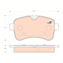 Set di 4 pastiglie freno COTEC TRW GDB1748