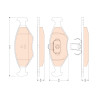 Set di 4 pastiglie freno TRW GDB1751