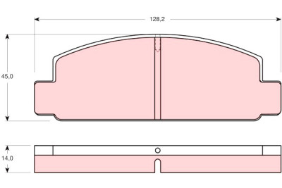 Set di 4 pastiglie freno TRW GDB176