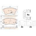 Set di 4 pastiglie dei freni COTEC