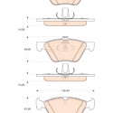 Set di 4 pastiglie dei freni