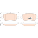 Set di 4 pastiglie dei freni COTEC
